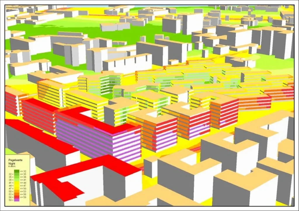 SoundPLAN module - Facade Noise Map